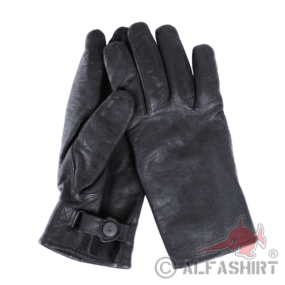 BW Leder Handschuhe schwarz Bundeswehr Heer Marine Luftwaffe #36641