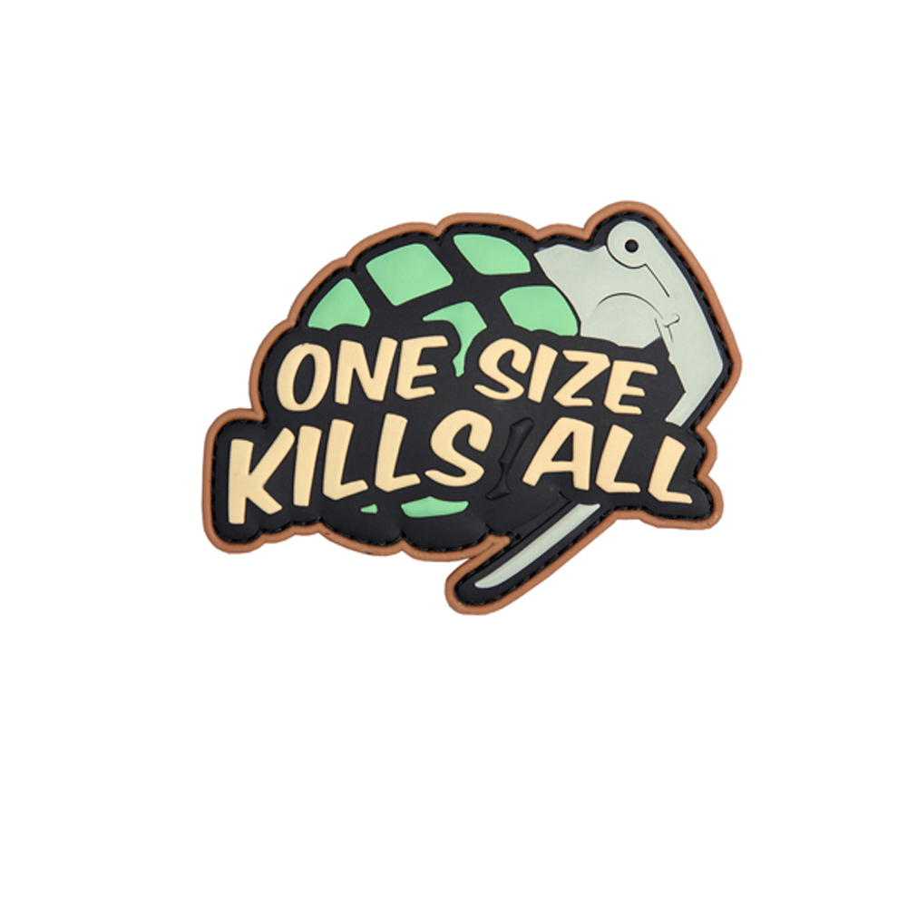 3D Rubber Patch One Size Kills All Patch Alfashirt  9x7cm#26900