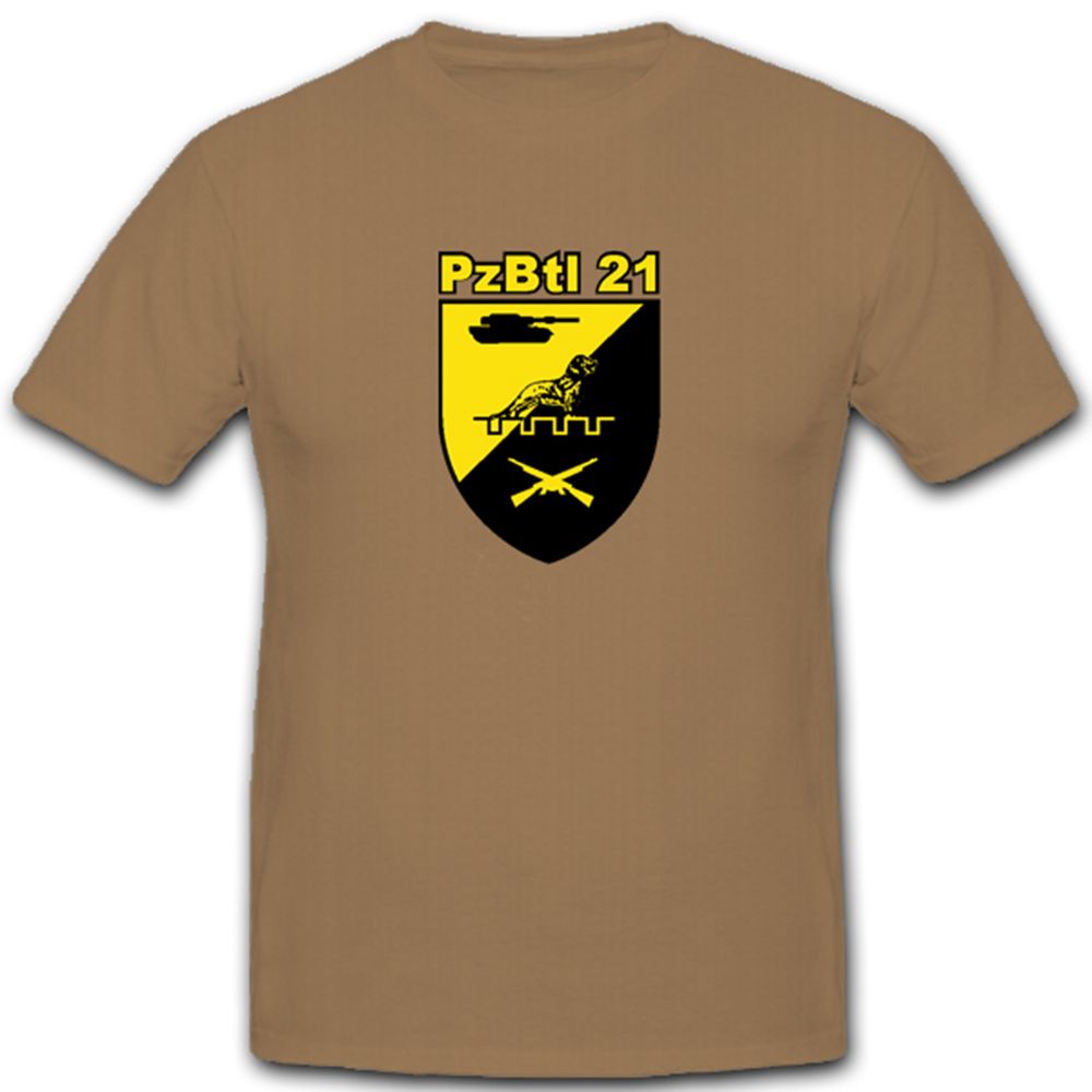 PzBtl 21 Panzerbataillon 21 Bundeswehr Bw Wappen Abzeichen Emblem T Shirt #4876