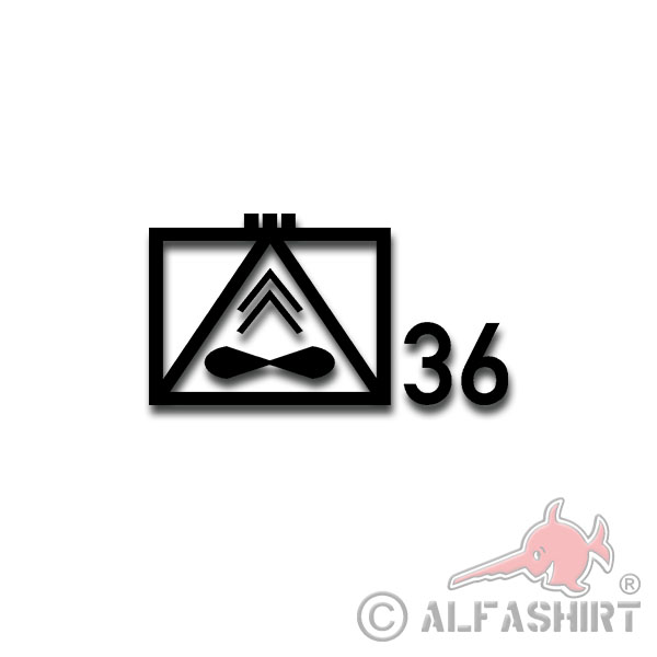 Sticker Tactical Mark Army Aviation Regiment 36 10x5cm A2960
