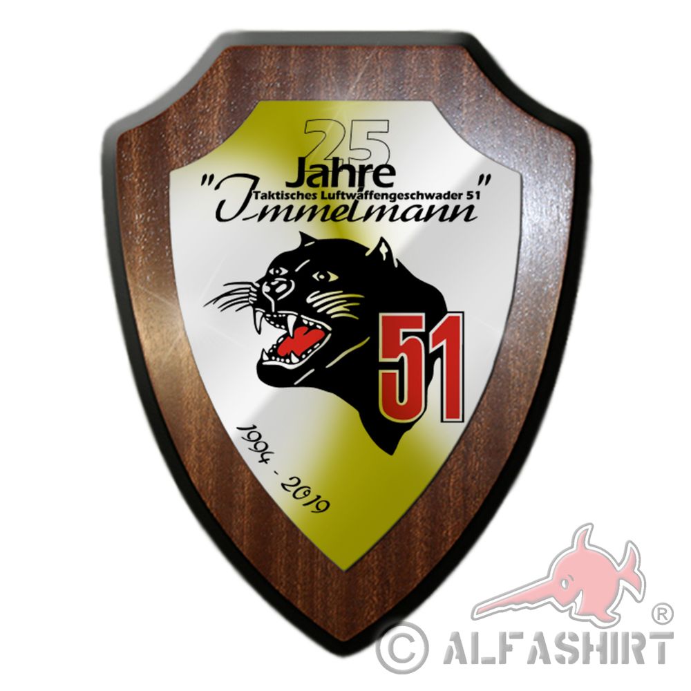 Wappenschild Jubiläum TaktLwG 51 Immelmann Luftwaffengeschwader Wappen #31513