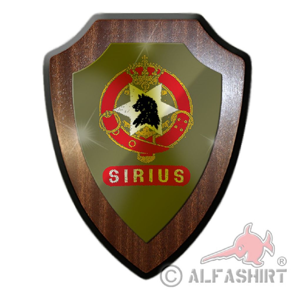 Wappenschild / Wandschild - The Sirius Patrol Schlittenpatrouille Dänemark Dänische Streitkräfte Fernspäh Hundeschlitten Einheit Militär Emblem #18894