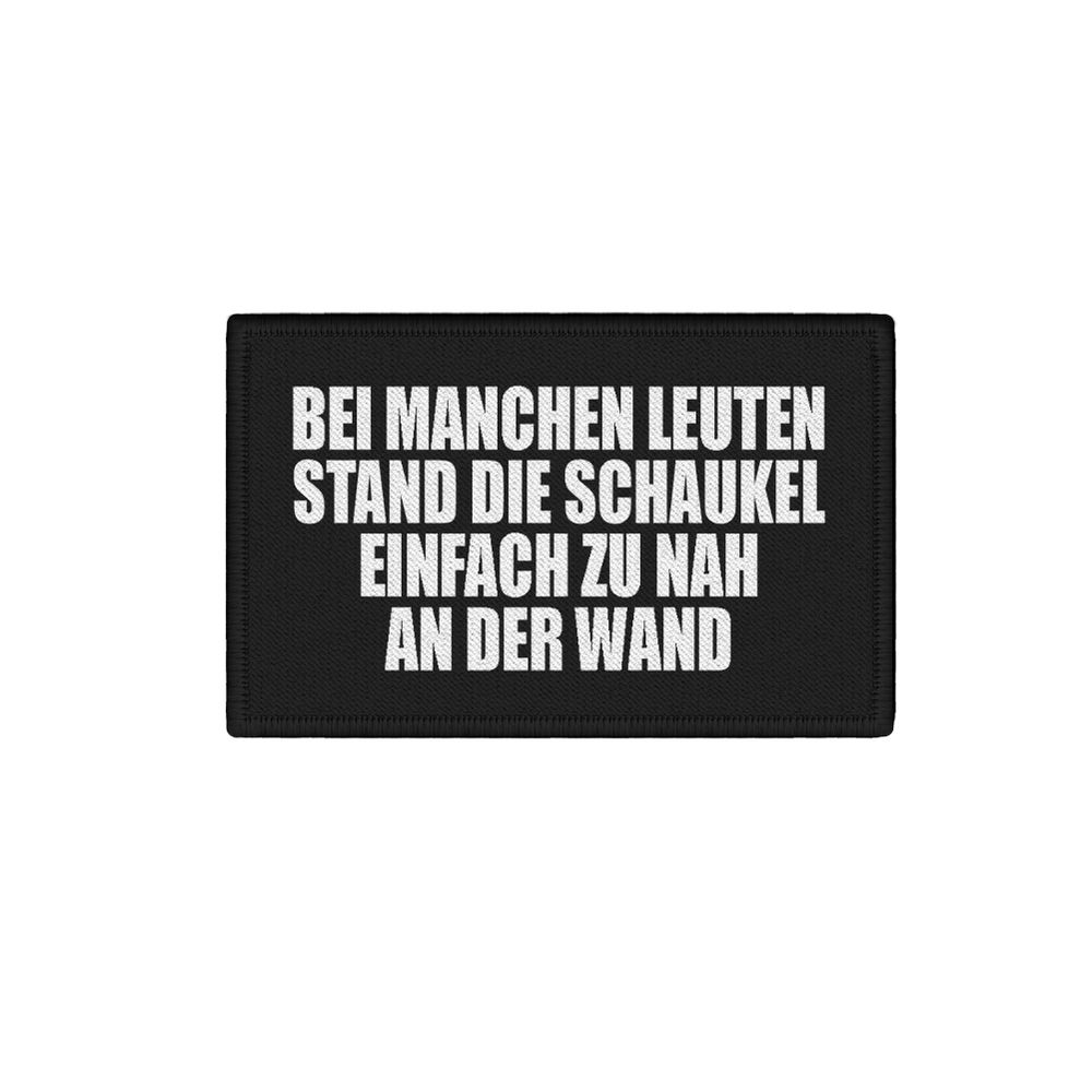 Patch With some people Fun Humor Stupid Dissen saying Funny 7.5x4.5cm # 34419