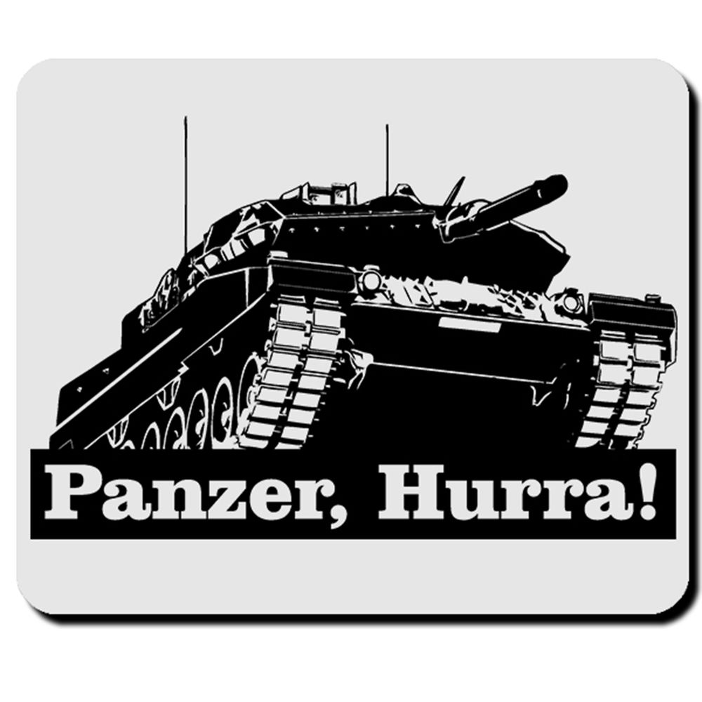 Panzer, Hurra! Leopard 2 Panzerfahrzeug Panzerkampfwagen BW Mauspad #5418