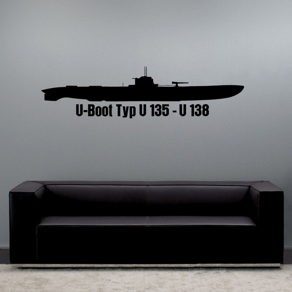 Wall tattoo U-boat type U 135 - U 138 U-cruiser forerunner project 42 #A6193