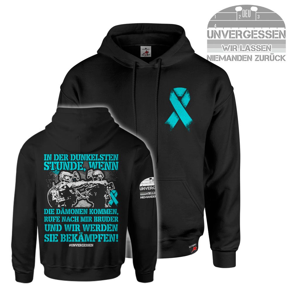 Hoodie Unforgettable PTSD In the darkest hour - Hoodie #45465