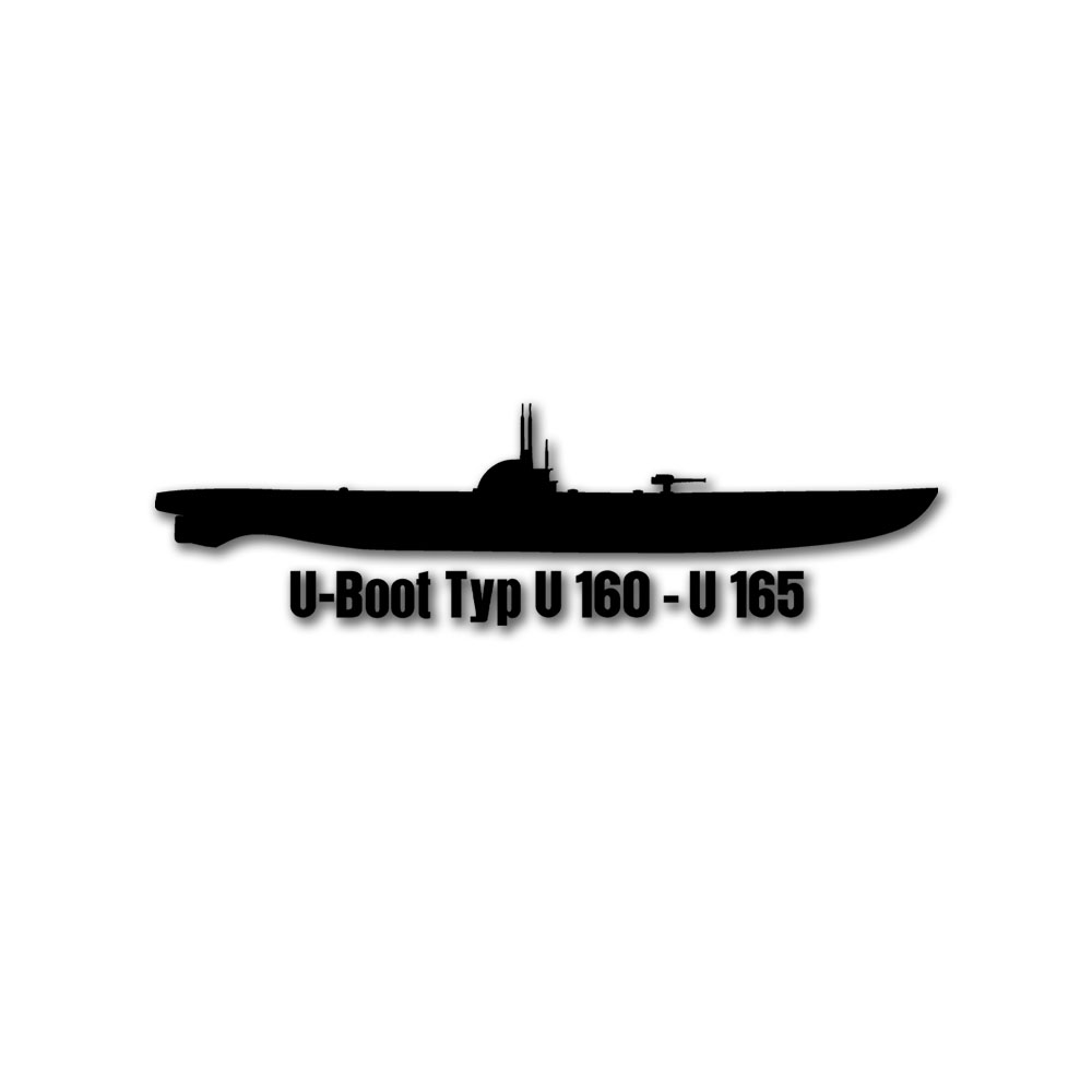 Wandtattoo U-Boot Typ U 160 - U 165 U161 U162 U163 U164 4 Flottille 1WK #A6198