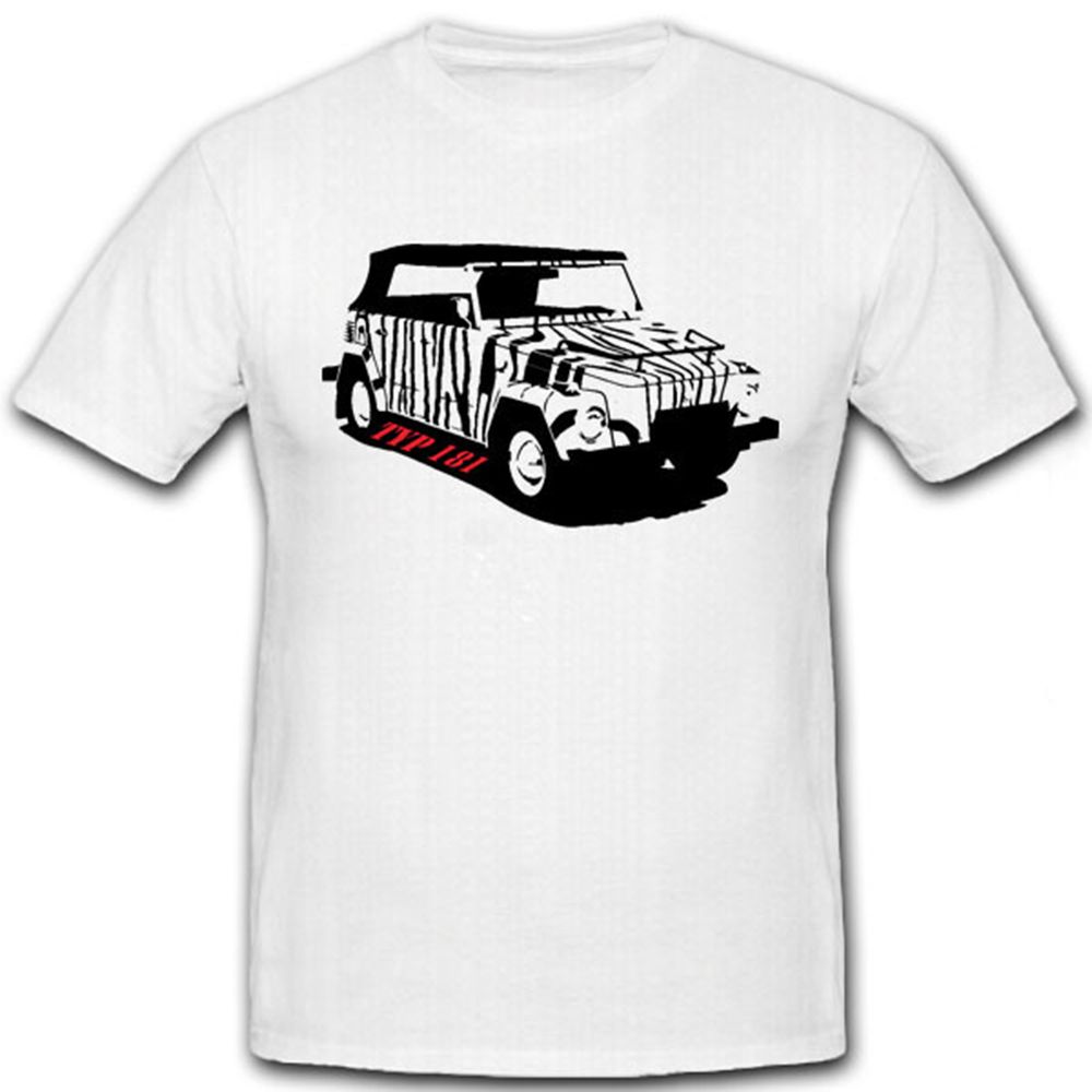 Safari Kübel Typ 181 Kübelwagen the Thing Zebra Kurierwagen - T Shirt #7172