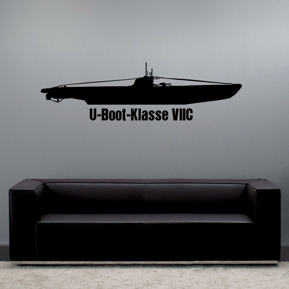 Wall decal submarine class VII C most built most successful submarine type U 552 #A6209
