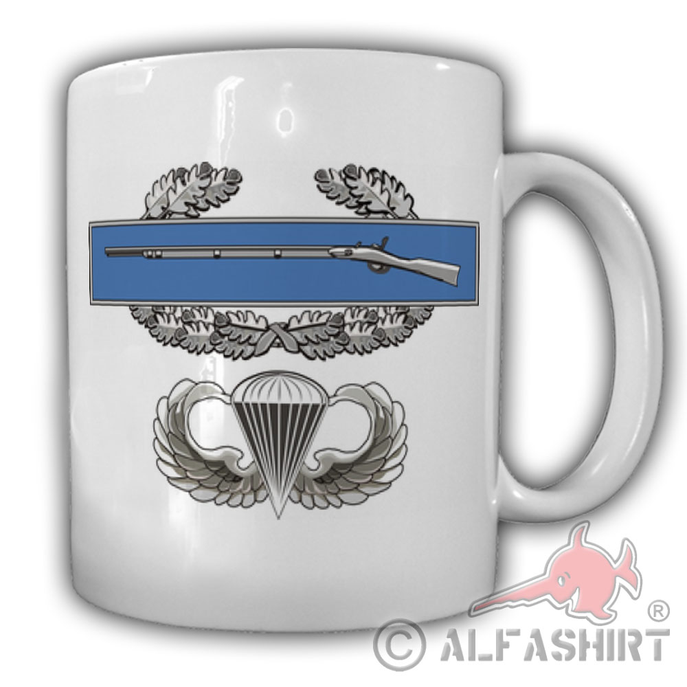 Combat Infantryman Badge Parachutist Fallschirmspringer Kaffee Tasse #27555
