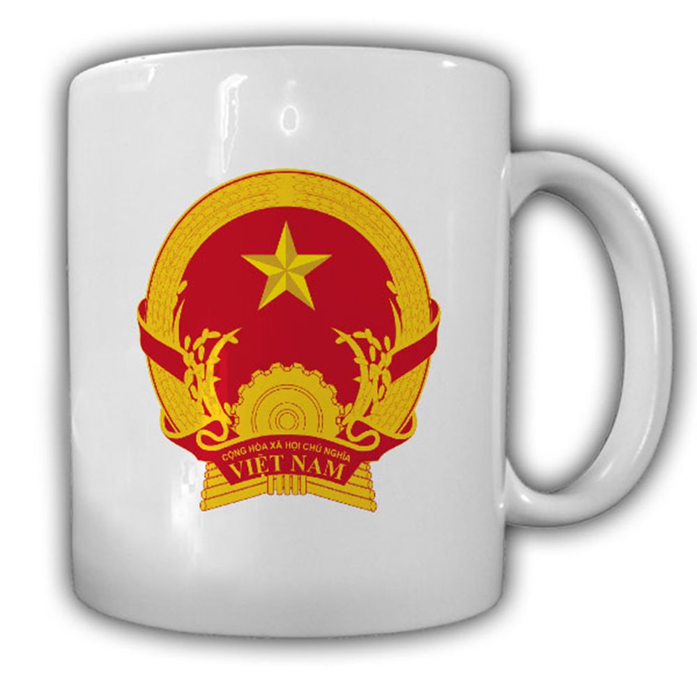 Tasse Vietnam Wappen Emblem Sozialistische Republik Vietnam #14027