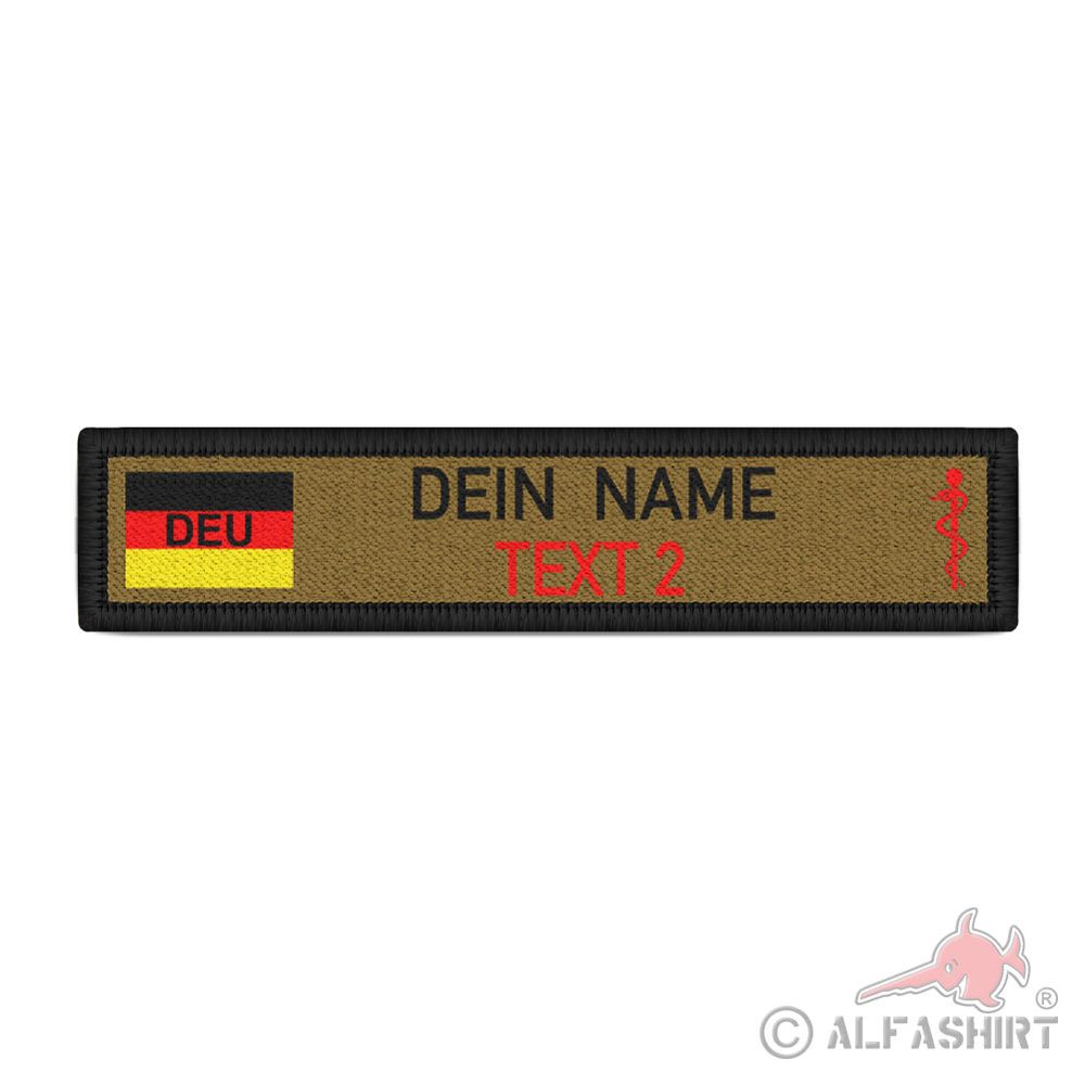 Namensschild Wunschtext Coyote Bundeswehr Sanitäter Notfall #40977