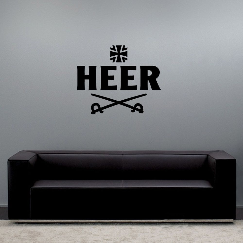 Wall sticker 54.7x45cm Army Bundeswehr BW Land Forces Land Operation #A6531