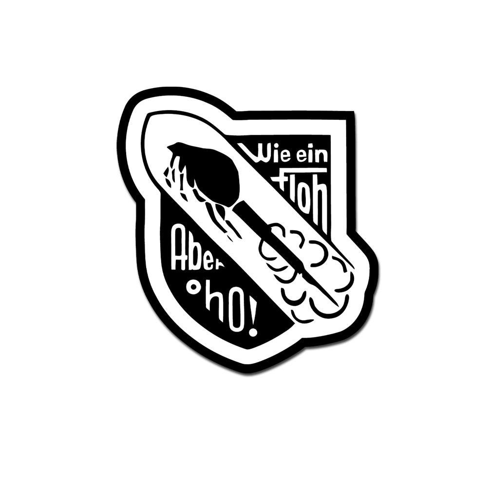 Wie Ein Floh Aber OHO JG400 Luftwaffe Aufkleber Klebefolie Me163 ab 7cm #A5642