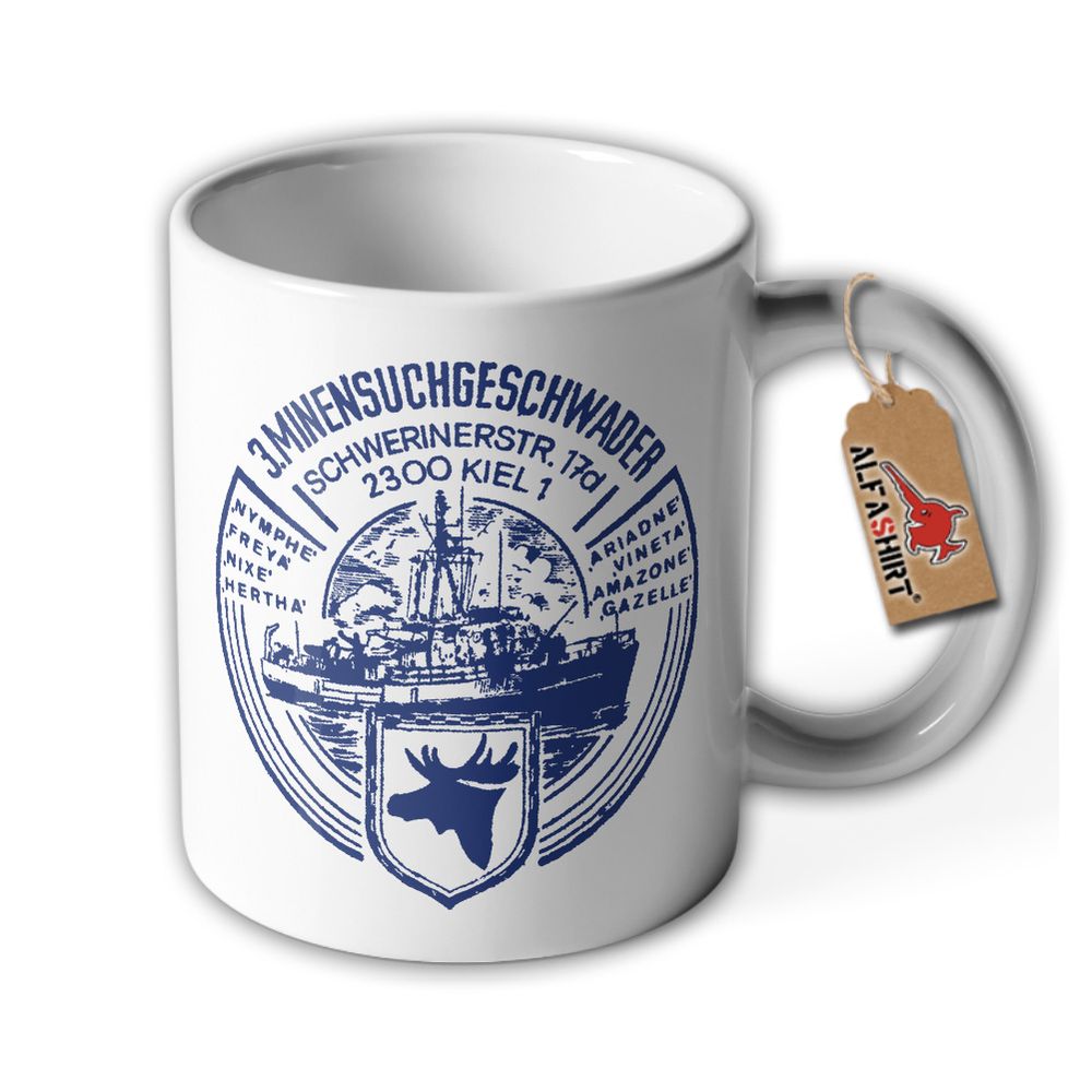 Tasse 3 Minensuchgeschwader Bundesmarine Deutsche Marine Militär #47998