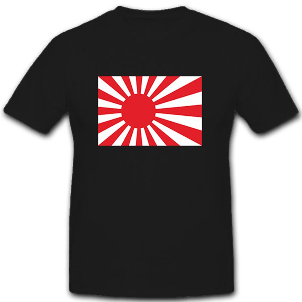 WWII Flag of Japanese Navy & Army Military- T Shirt #7979
