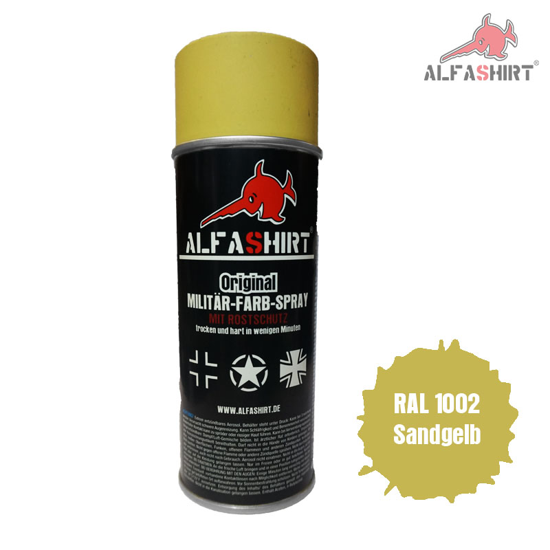 Farb Spray Ral 1002 totalmatt Farbe Lack Kübelwagen Kettenkrad #12267