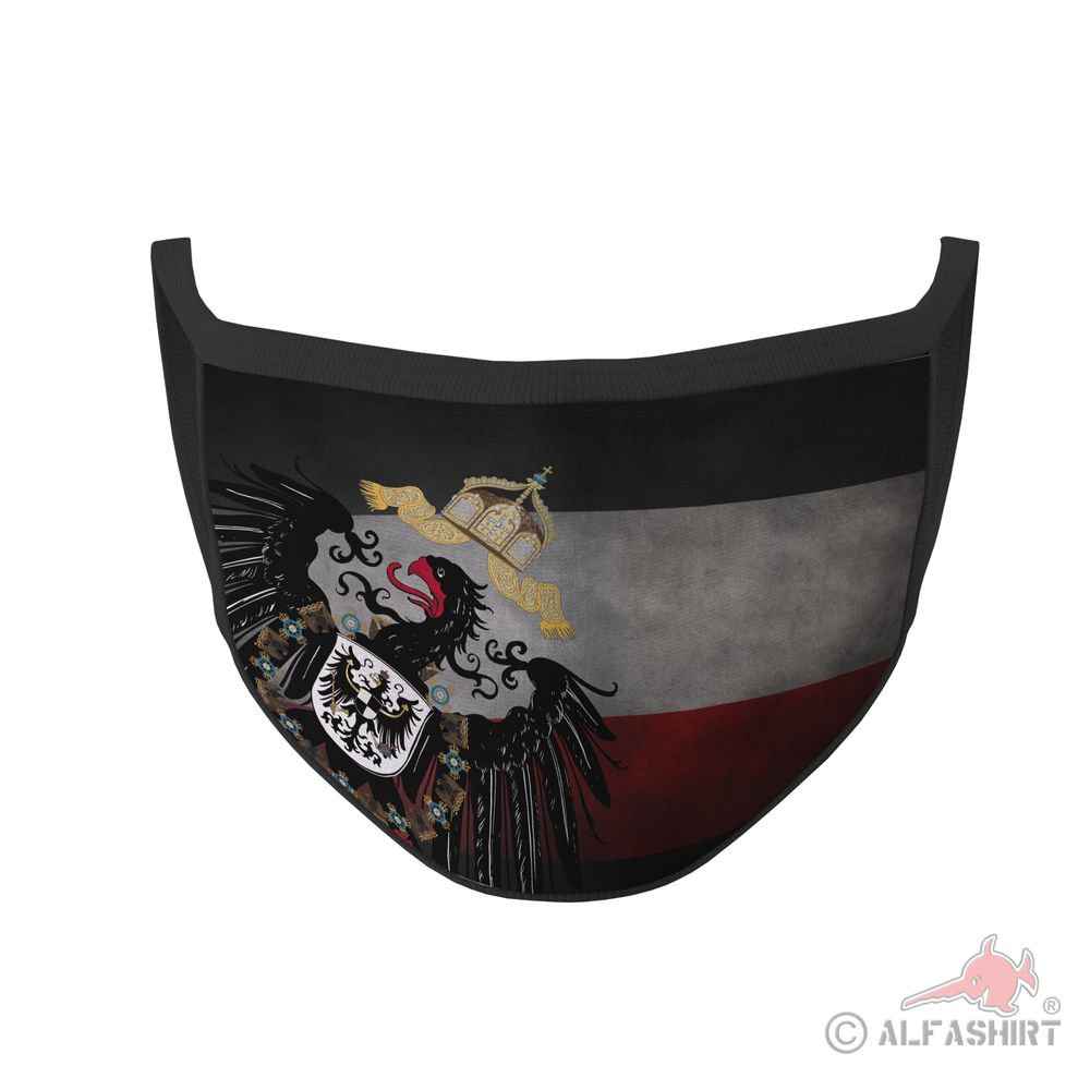Mundmaske Kaiserreich Adler Vintage Flagge Reich  Deutschland Nasen #35766