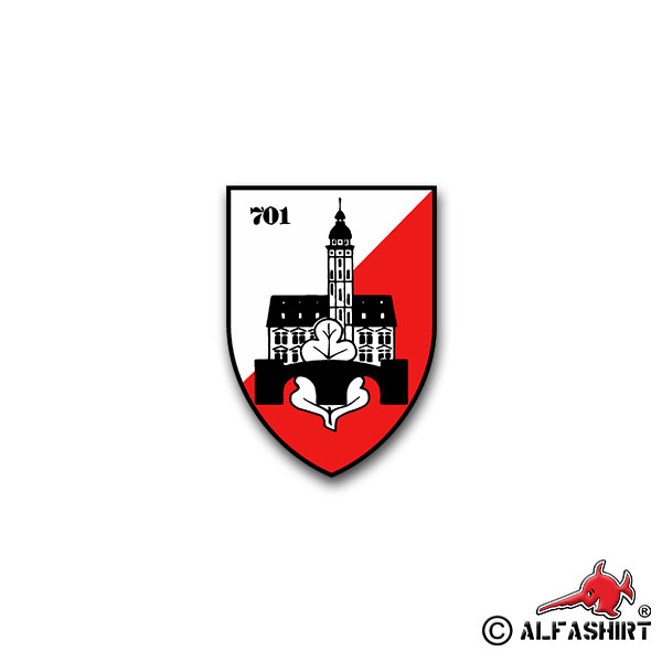 Sticker PzPiBtl 701 Panzer Pioneer Battalion Army BW 7x5cm A1334