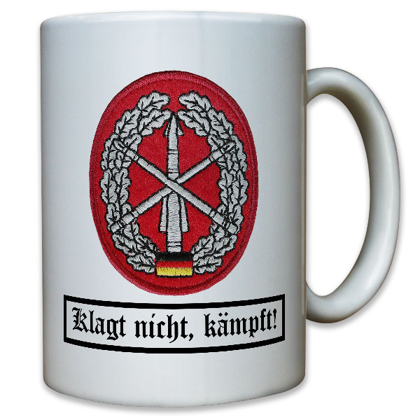 Barettabzeichen Flugabwehr Stoffabzeichen Raketen Heer Aufnäher - Tasse #10953