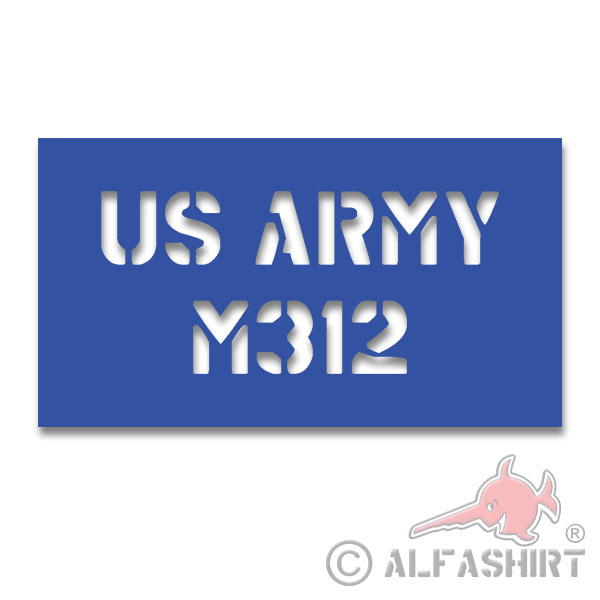 Lackierschablonen Aufkleber US Army M312 Stencil Truck 38x17cm #A4503