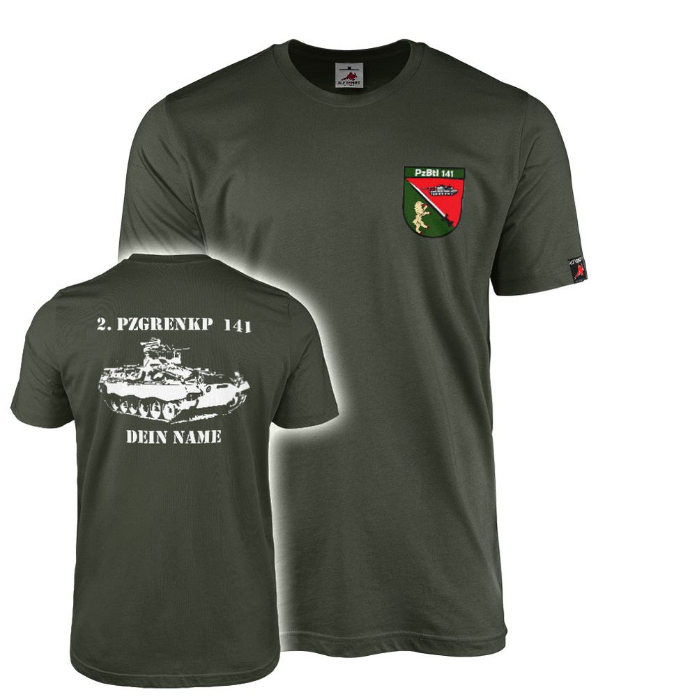 PERSONALIZED T-Shirt 2 Company PzGrenKp Tank Battalion PzBtl 141 #43781