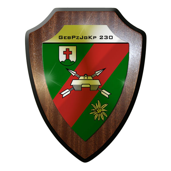 Wappenschild - GebirgsPanzerJägerKompanie 230 GebPzJgKp Bundeswehr Wappen #8923 