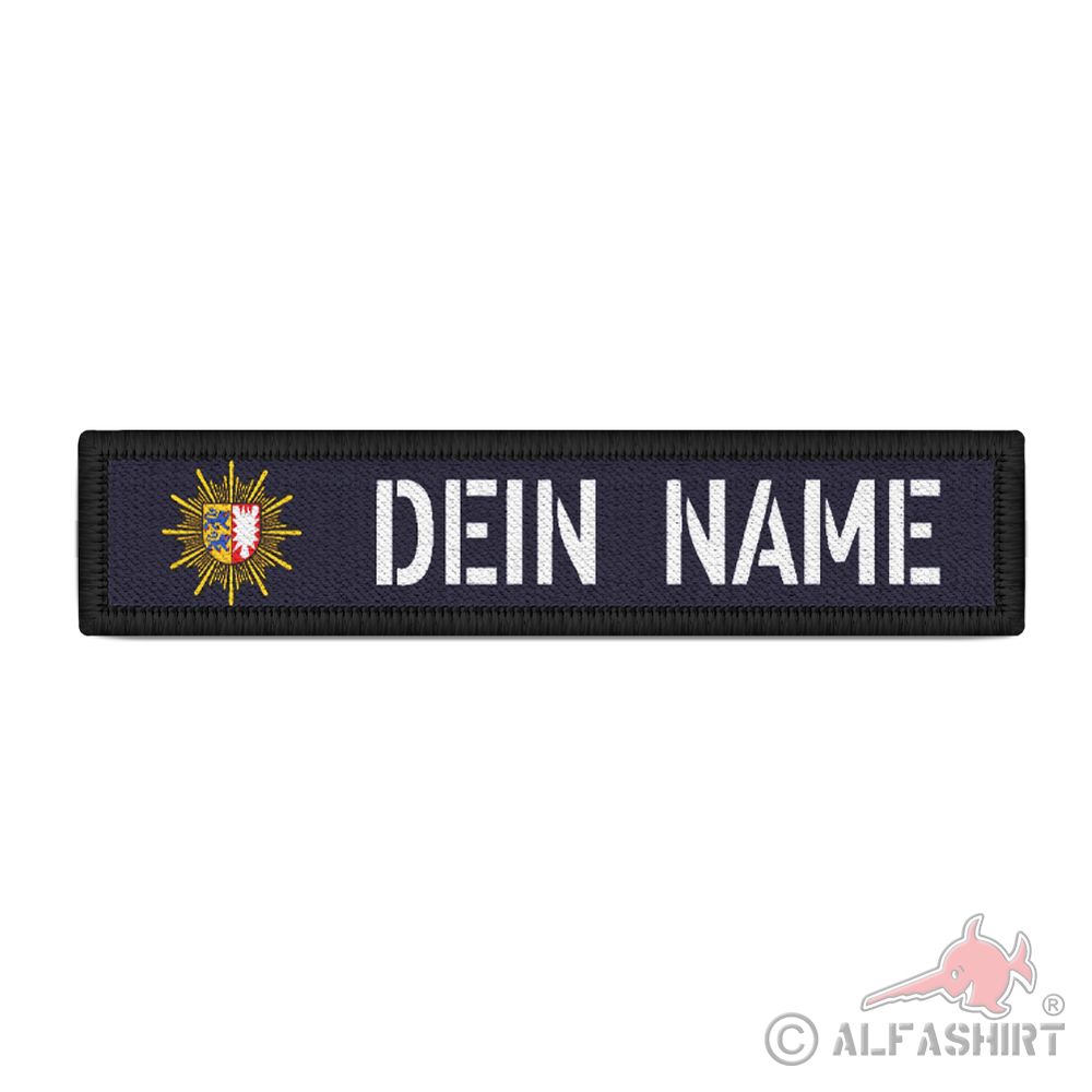 Name tag Schleswig Holstein State Coat of Arms Police Personalized #40020