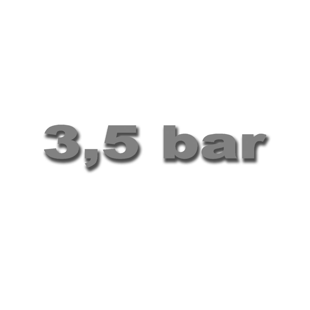 Aufkleber 120x23mm 3,5 bar Fehgrau Matt #K03830
