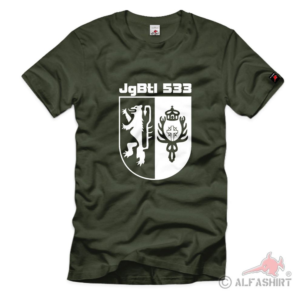 Jägerbataillon 533 Bundeswehr Einheit Düren JgBtl533 Wappen T Shirt #3096