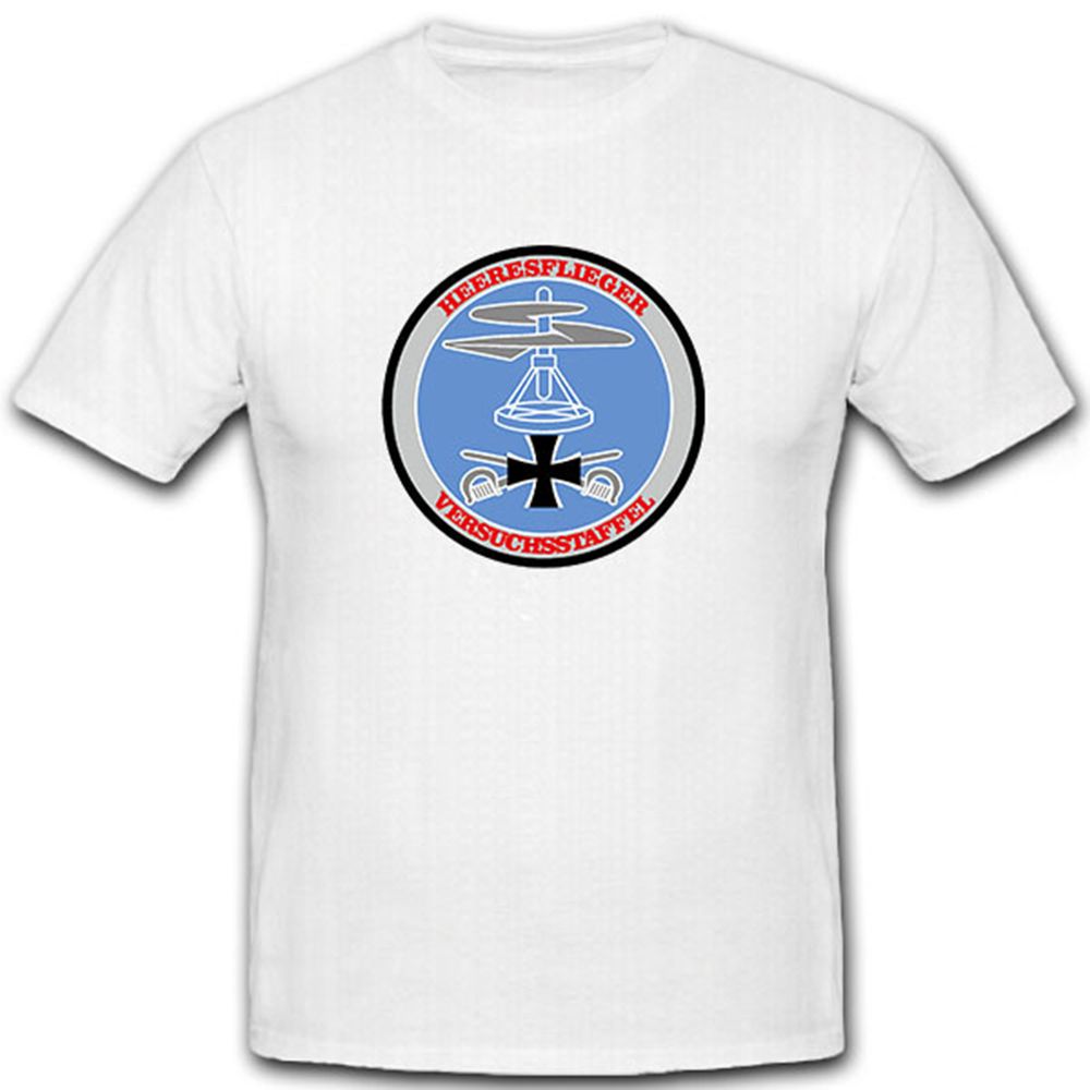 Heeresflieger Versuchsstaffel Bundeswehr Bund Bw Wappen Abzeichen- T Shirt #9128