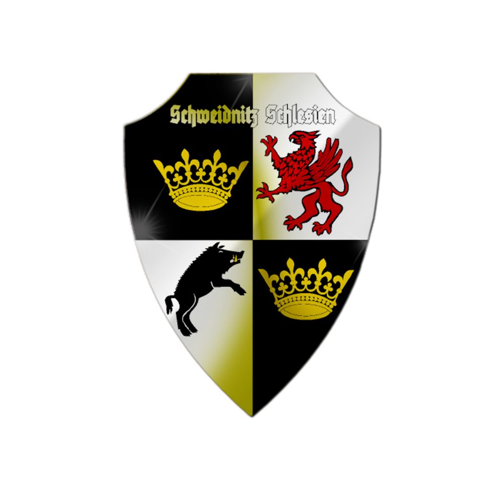 Aluschild Schweidnitz Schlesien Swidnica polnische Stadt Woiwodschaft #32571