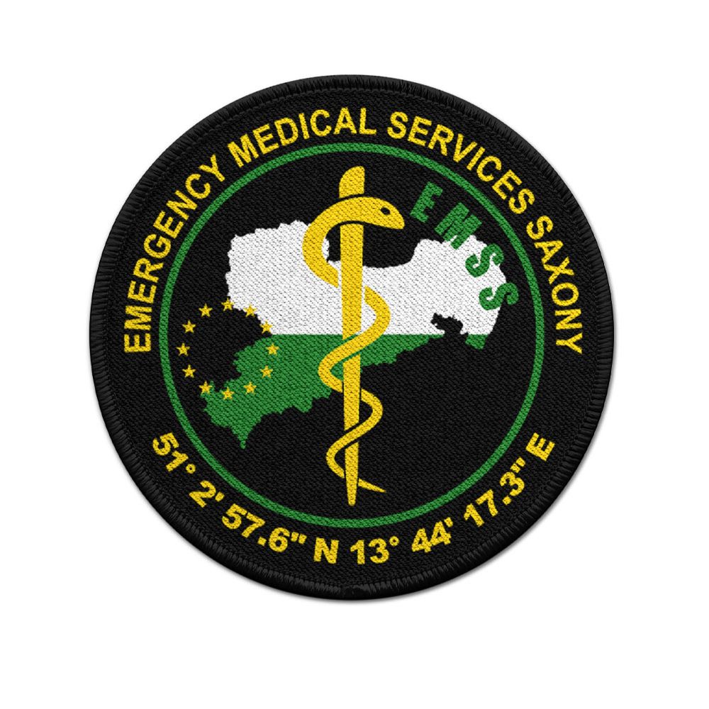 EMSS Rescue Service Saxony Paramedic Leipzig Dresden Service Service Patch # 32767