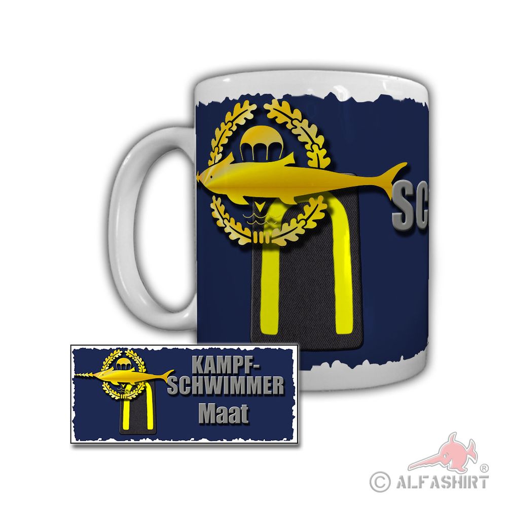 Tasse Kampfschwimmer Maat Flensburg Marineschule Mürwik Marine Bundeswehr #29254