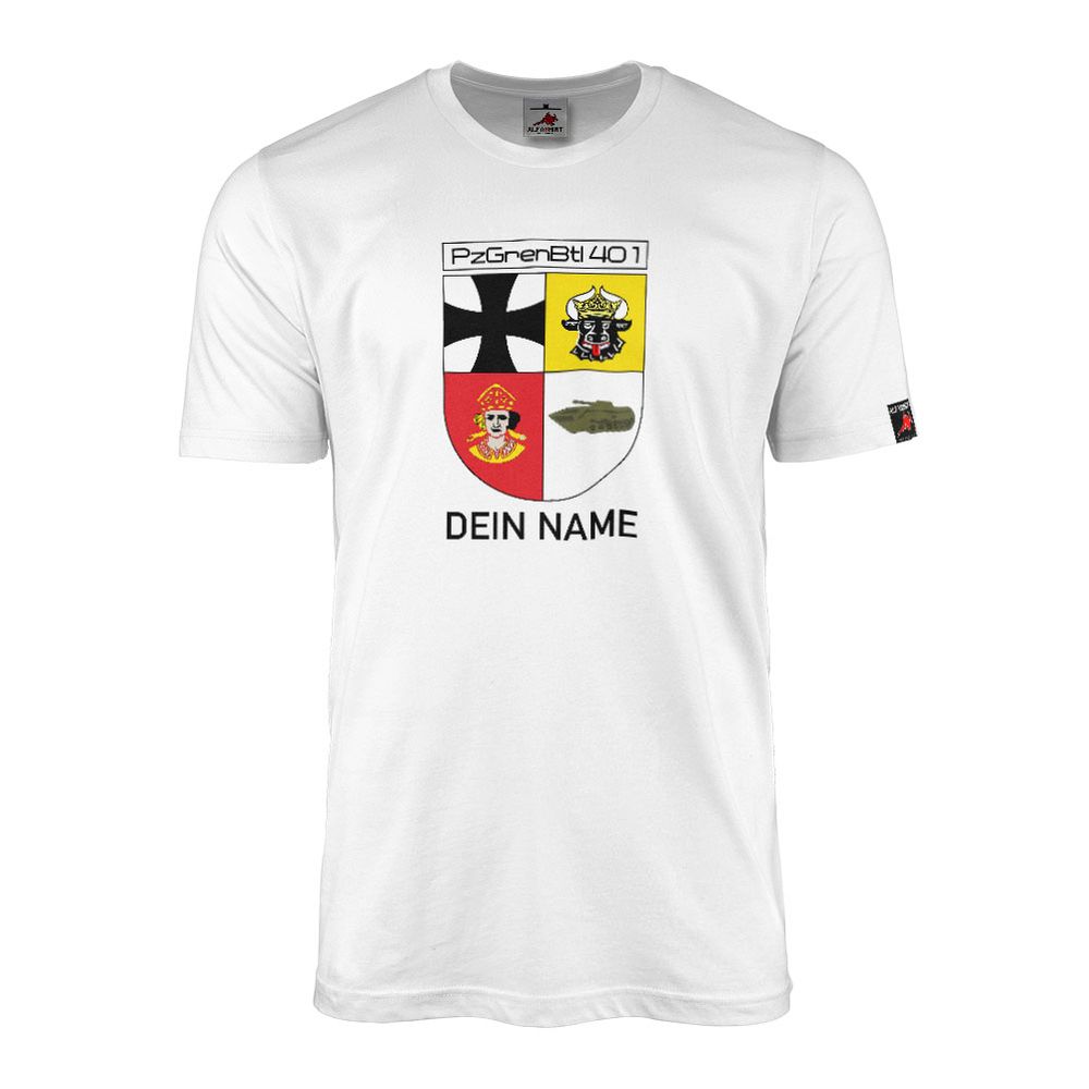 Personalized T-shirt Panzergrenadierbataillon PzGrenBtl 401 Heer #47601