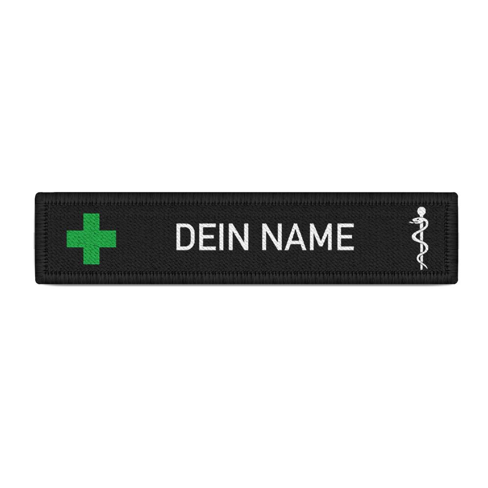 personalisiert Namenspatch Kreuz Notfall Mediziner Assistent Helfer #44591