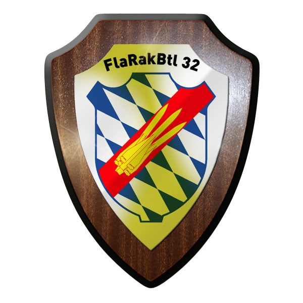 Heraldic shield - FlaRakBtl 32 anti-aircraft missile battalion Hawk Bundeswehr # 10057