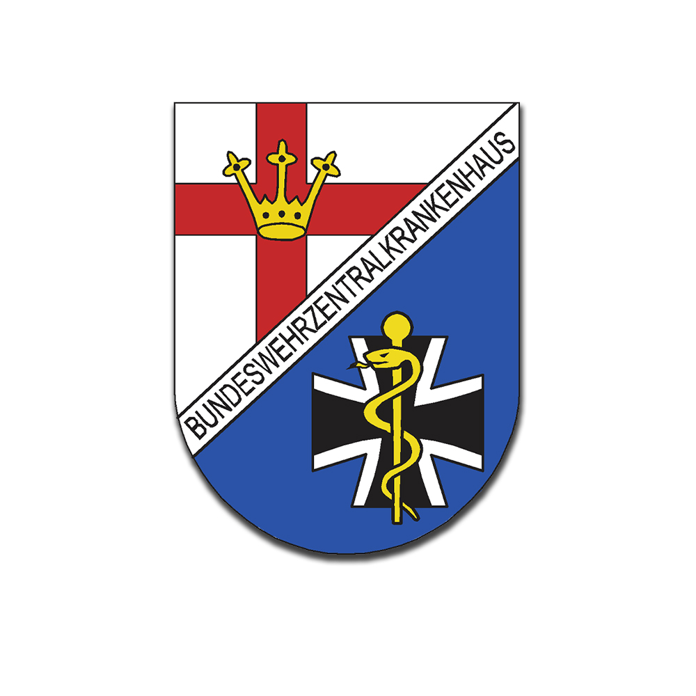 BwZK Koblenz Bundeswehrzentralkrankenhaus Bundeswehr Sanitäts Emblem 7cm #A5655