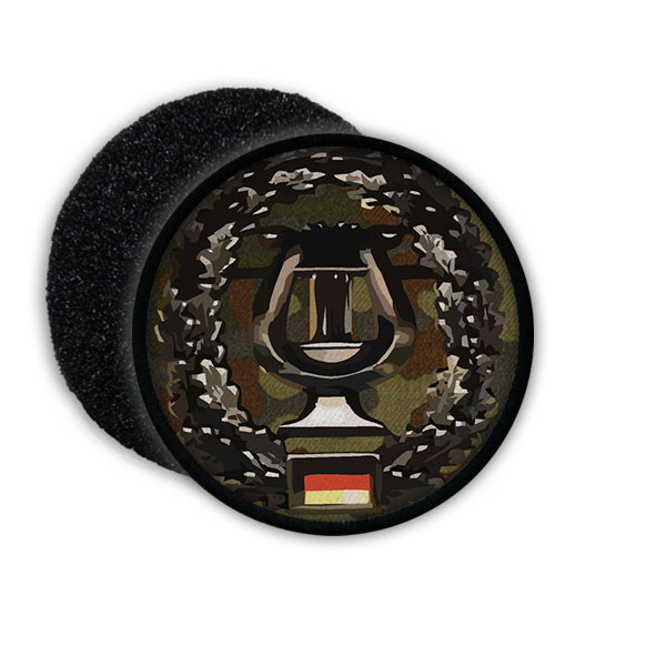 Patch BW Militärmusikdienst MilMusD Barett Abzeichen Aufnäher Tarnung #20895