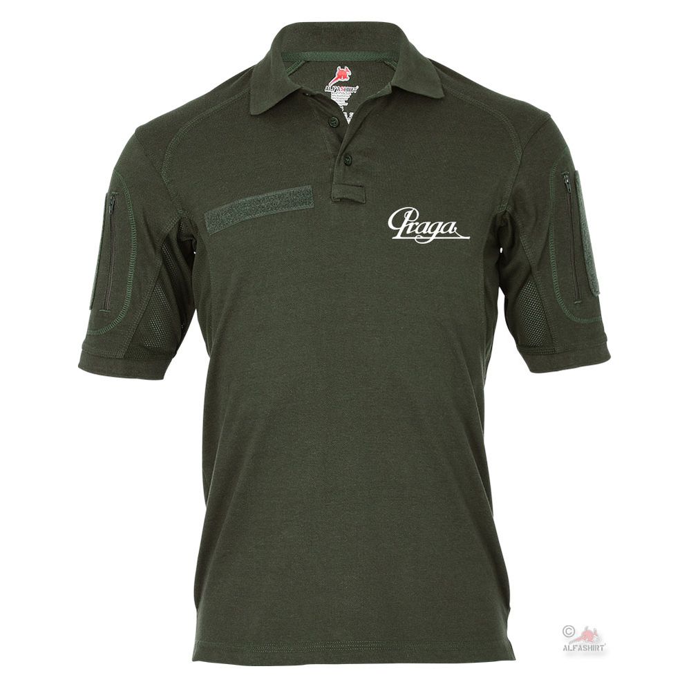 Tactical polo shirt Alfa - Praga oldtimer logo lettering military vehicle # 18966 Tactical polo shirt Alfa - Praga oldtimer logo lettering military vehicle # 18966