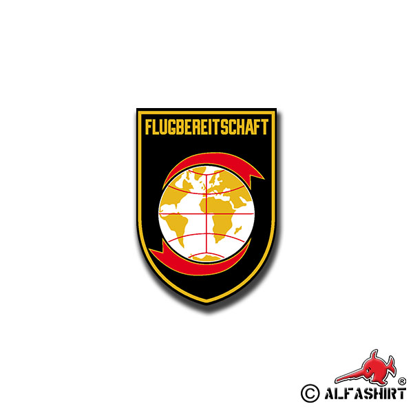 Aufkleber/Sticker Flugbereitschaft Luftwaffe Flugplatz Flieger Wappen 5x7cm A857