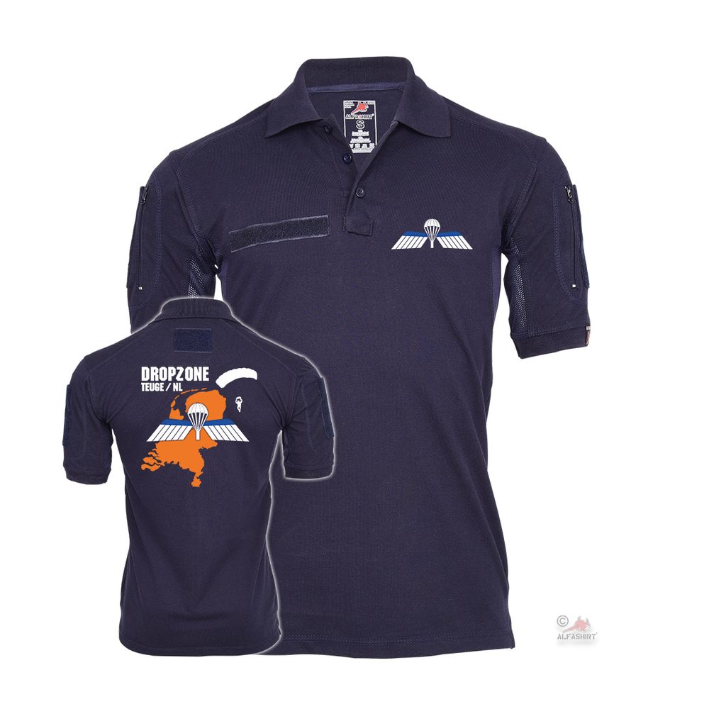 Tactical Poloshirt Dropzone Teuge B-Brevet Niederländische Springer BW #31241