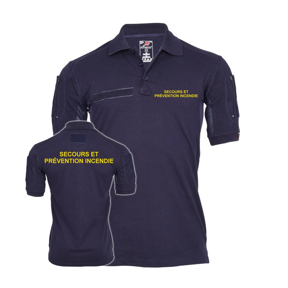 Tactical Polo Rescue and Fire Protection France Emergency Equipment T-shirt # 34607