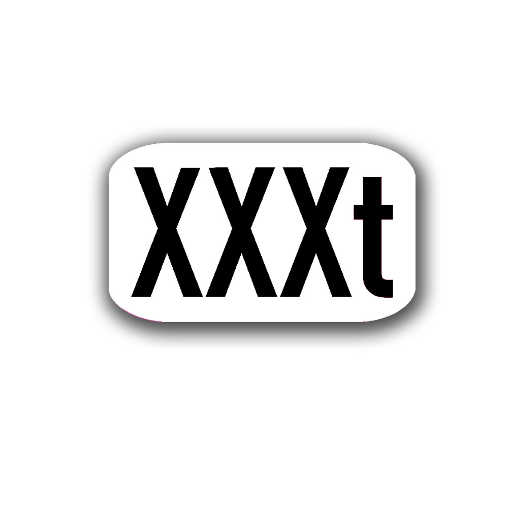 Sticker customizable tonnage for trailers with your own text A6734