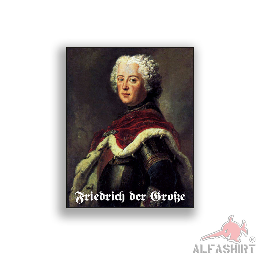 Sticker Friedrich the Great 2 Berlin Crown Prince 1739 Preuße 6x7cm A2422