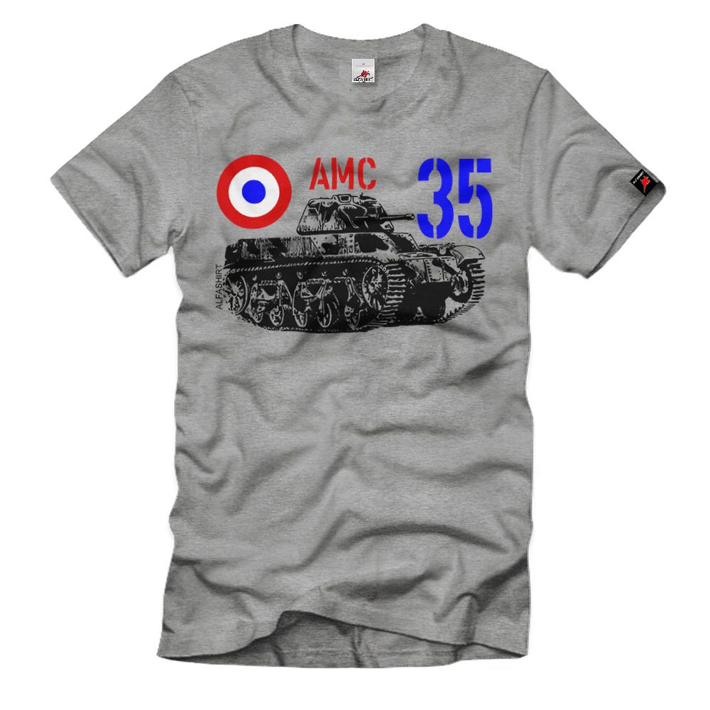 AMC 35 Panzer Auto Mitrailleuse de Combat Frankreich leichter T-Shirt#32686