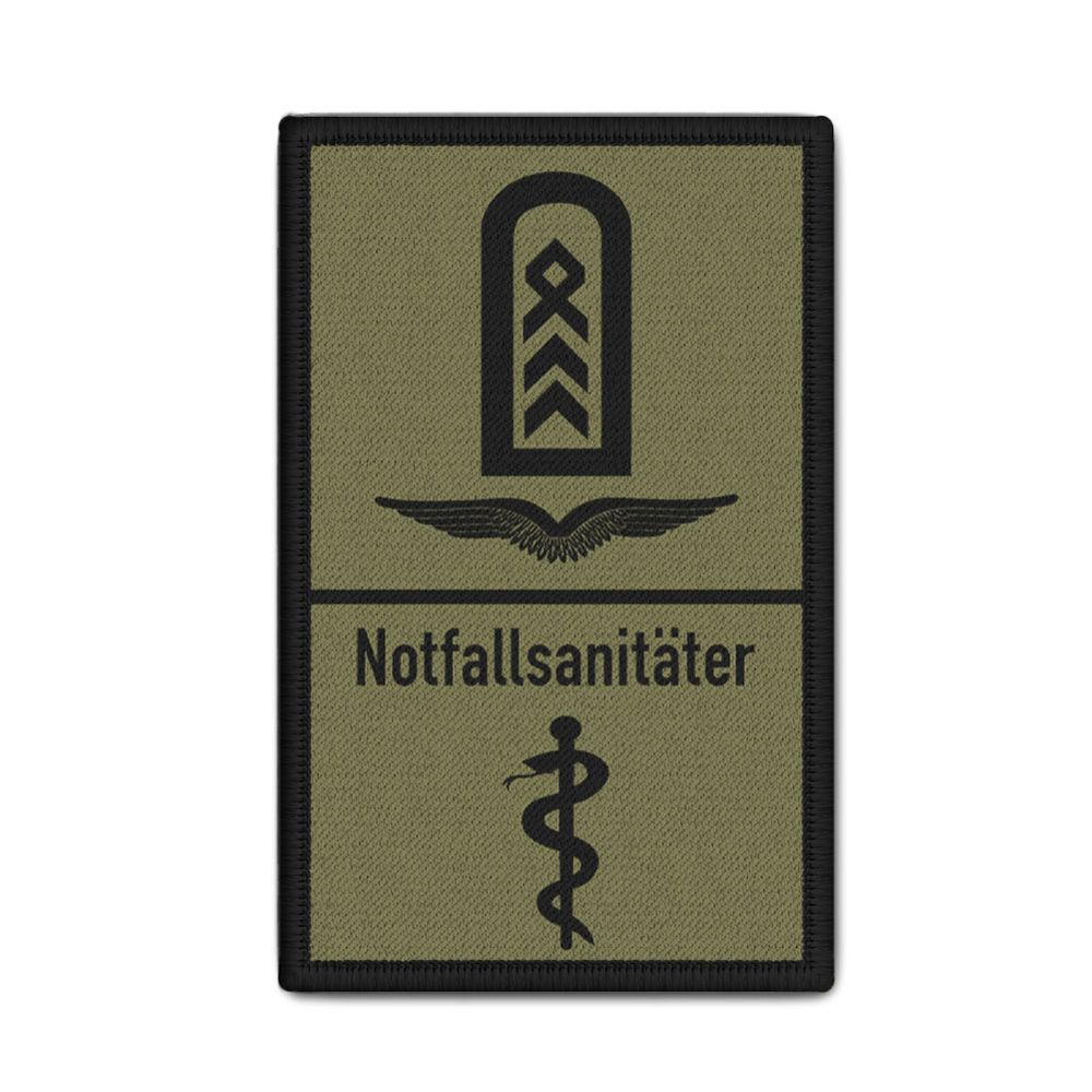 Rank Patch 9,8x6cm Oberstabsfeldwebel OstFw Notfallsanitäter NotSan Sanitäter Sanitätsdienst BW Luftwaffe #48073