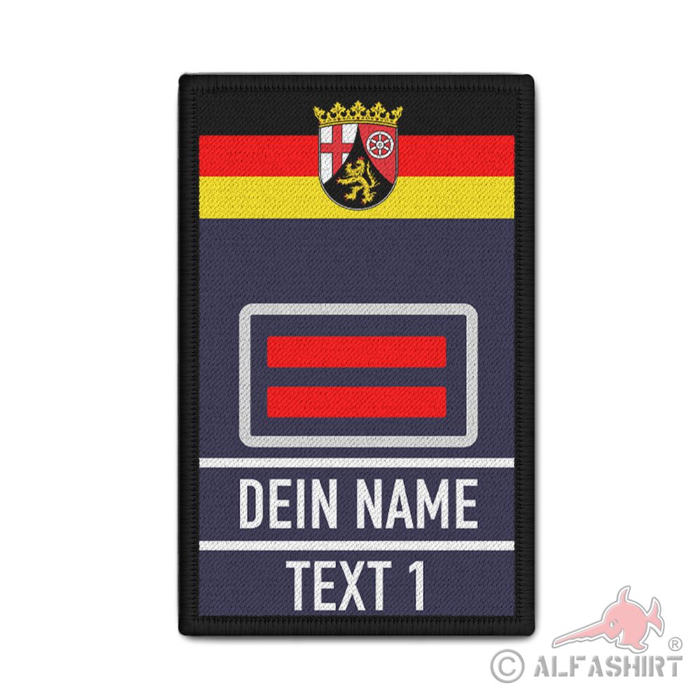 Rank Patch Feuerwehr Oberbrandmeister RPL Dienstgrad Freiwillige 9,8 x 6cm#37672