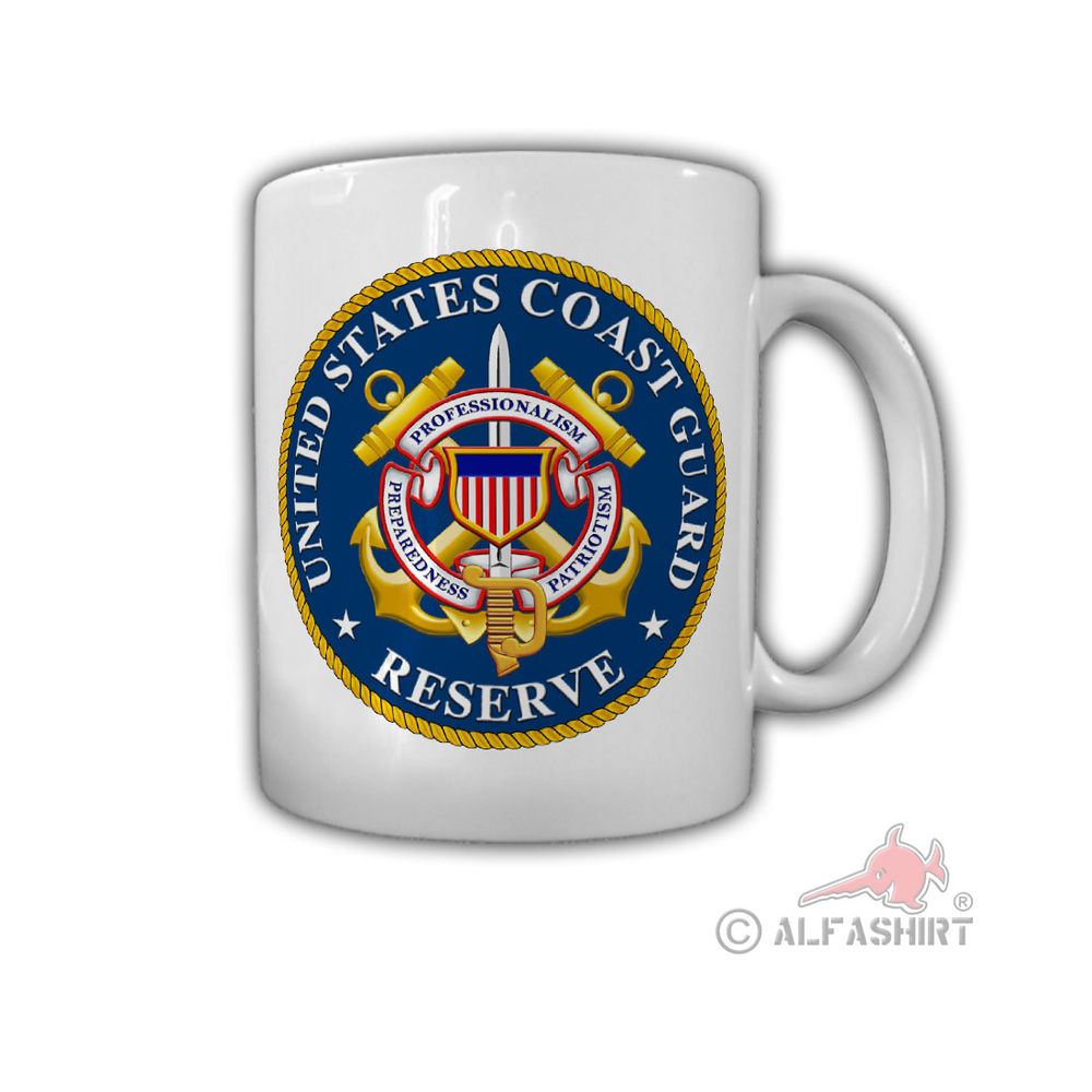 Coast Guard Reserve US Coast Guard Badge Reservist - Mug # 26827