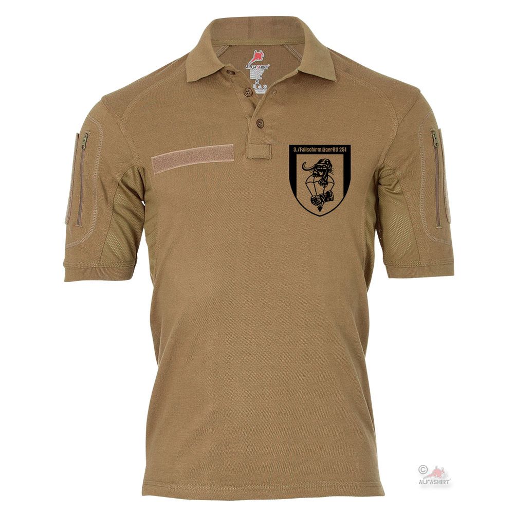 Tactical Poloshirt Alfa 3 FschJgBtl 251 Fallschirmjäger Calw Bw Kompanie #19169 Tactical Poloshirt Alfa 3 FschJgBtl 251 Fallschirmjäger Calw Bw Kompanie #19169